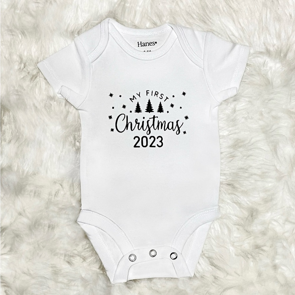 My First Christmas Onesie- various Sizes